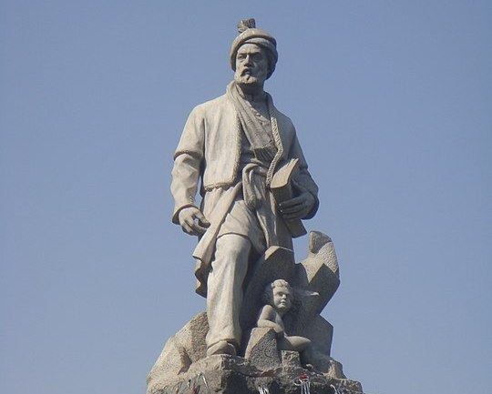 A statue in Ferdowsi Square, Tehran