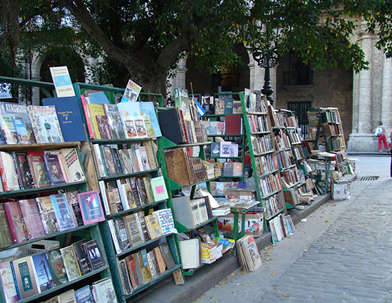 A photo showing books at a bookstand