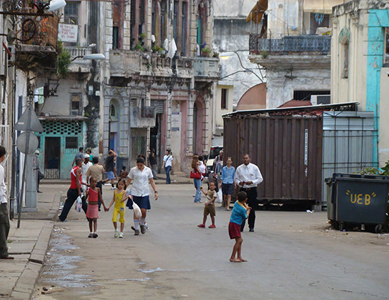 A street scene from Havana, Cuba