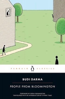 The book cover of Budi Darma's "People from Bloomington," translated by Tiffany Tsao