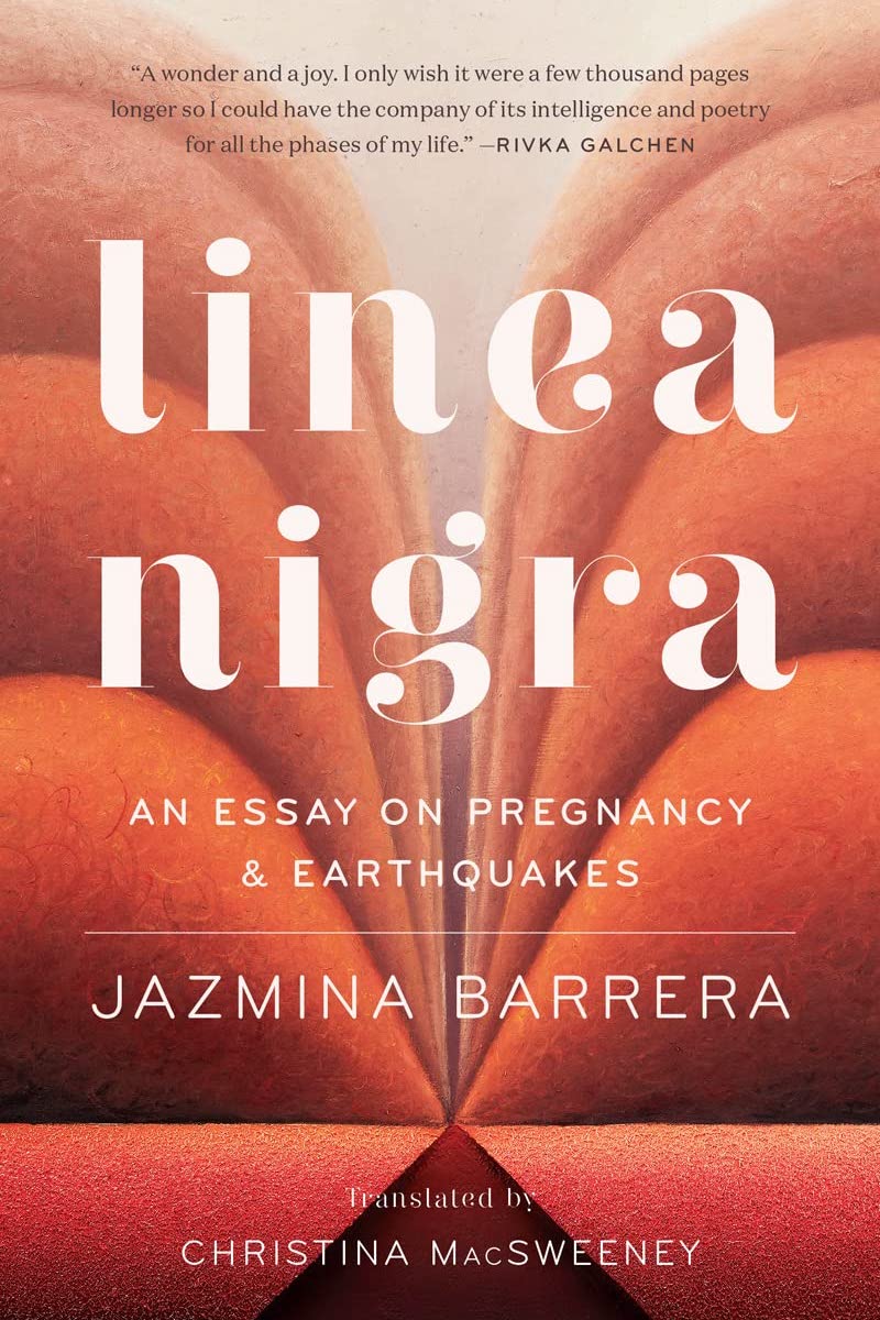 illustrated book cover of jazmina barrera memoir linea nigra