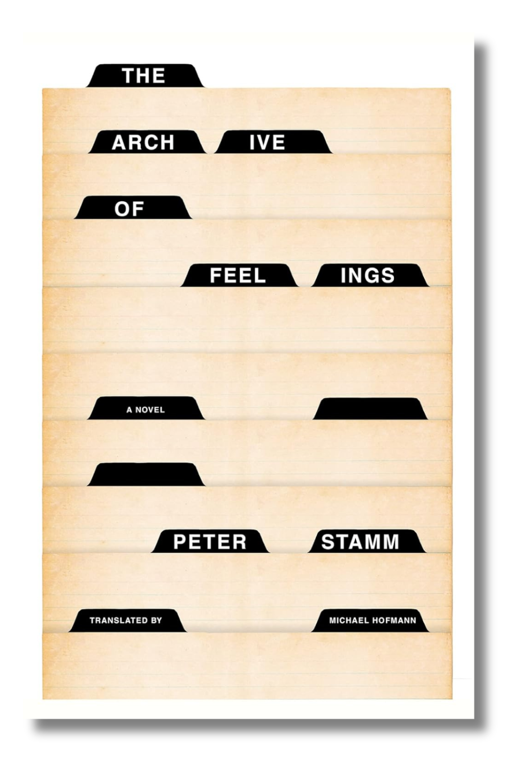 The cover of "The Archive of Feelings" by Peter Stamm, tr. by Michael Hofmann