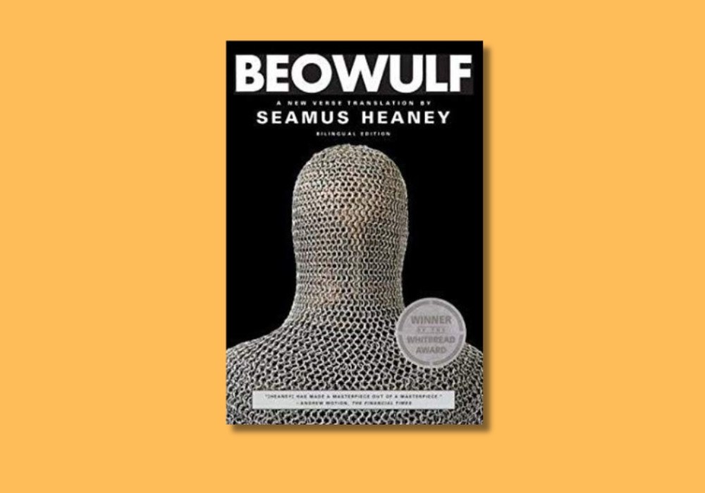 cover of beowulf in a verse translation by seamus heaney